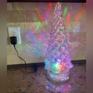 Mercury Glass Kaleidoscope Light 16" Christmas Tree by Valerie Parr Hill
